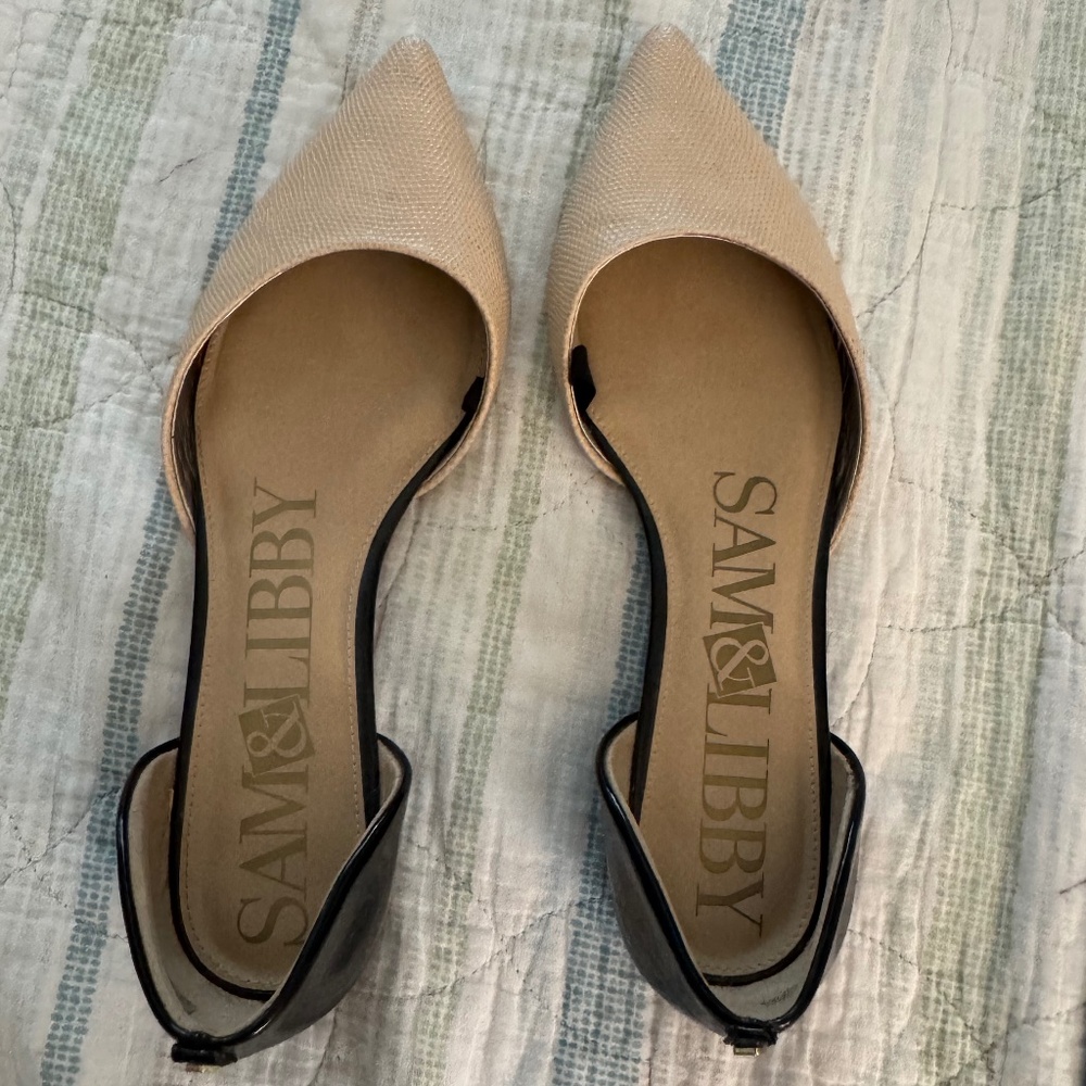 Sam and Libby pointed toe flats